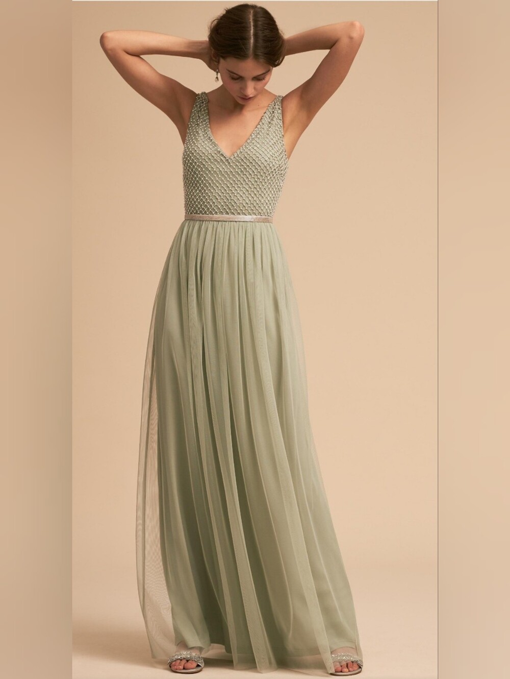 BHLDN Bryce Dress In Aqua Mist